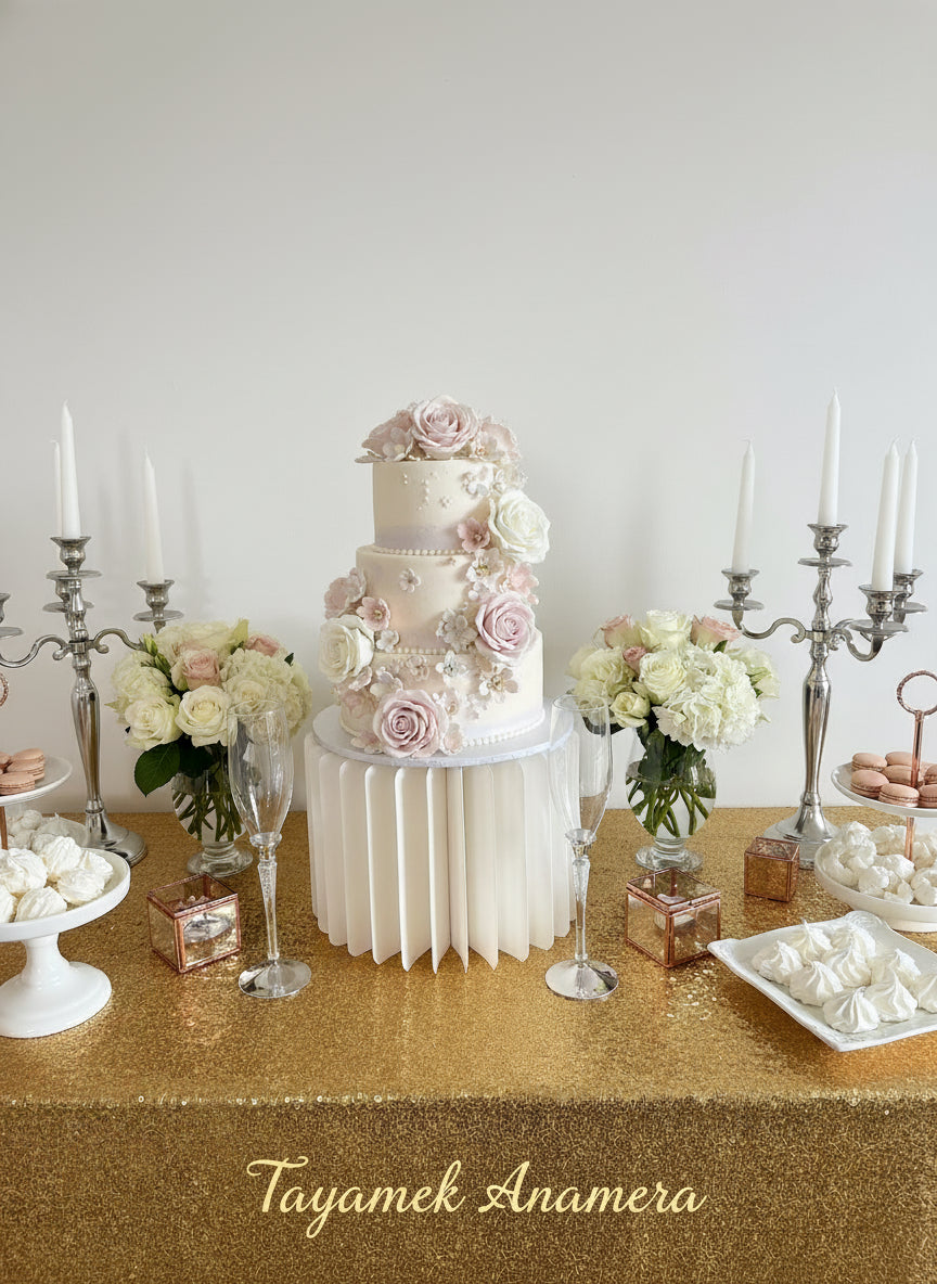 Paper Cylinder Column – Wedding & Event Decor | Tayamek Anamera Rental