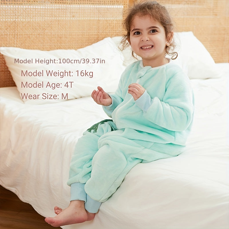 Baby Sleeping Bag Flannel Baby Spring And Autumn Children's Anti-kick Quilt Split Leg Constant Temperature New One-piece Sleeping Bag Christmas, Thanksgiving day, New Year, Valentine's Day Gift