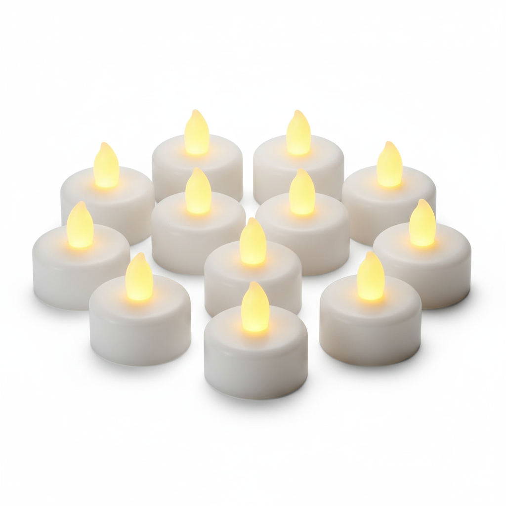 12 bougies LED sans flamme