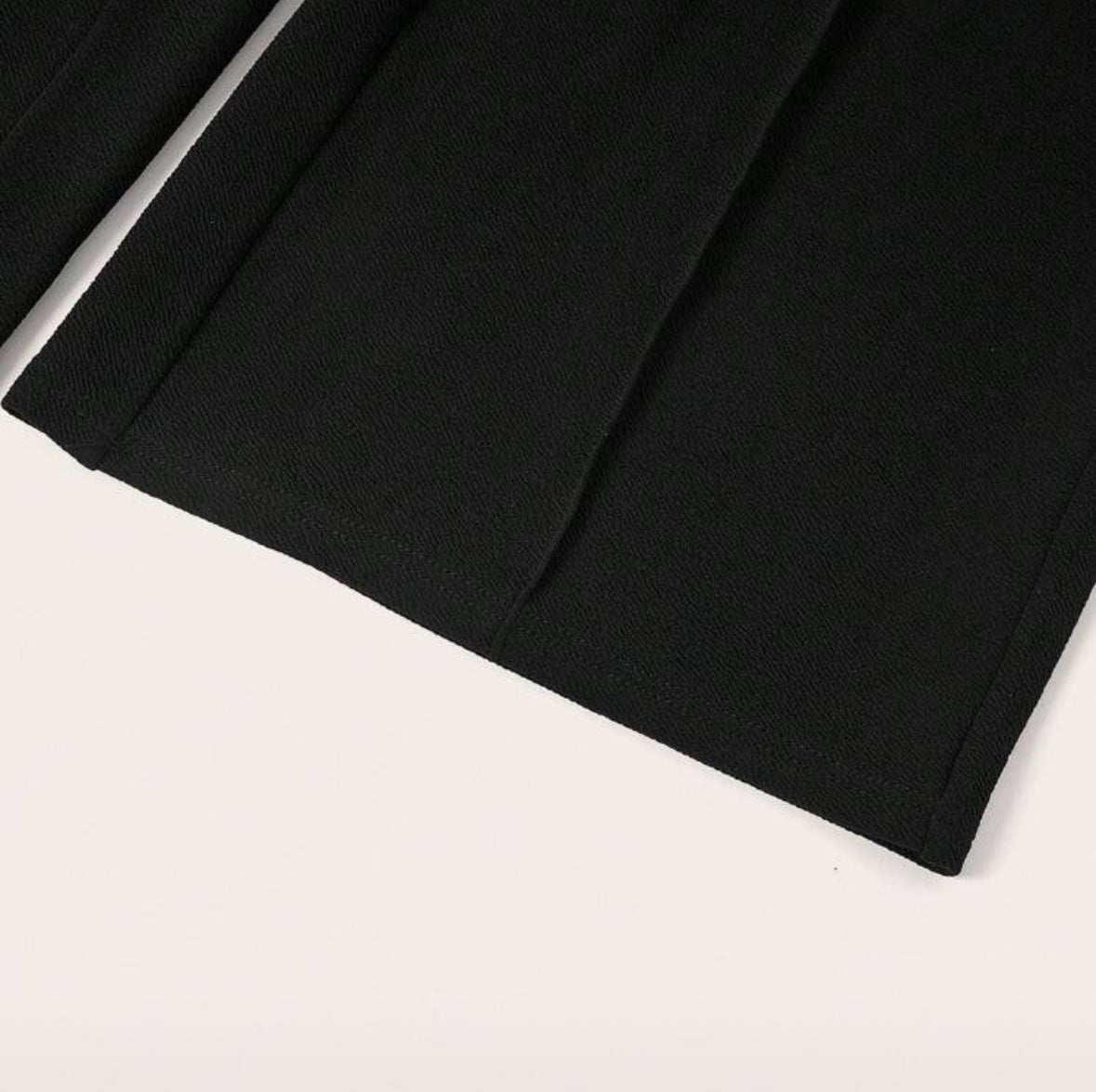 Pantalon Noir Grande Taille Jambe Droite - Coupe Décontractée et Confortable