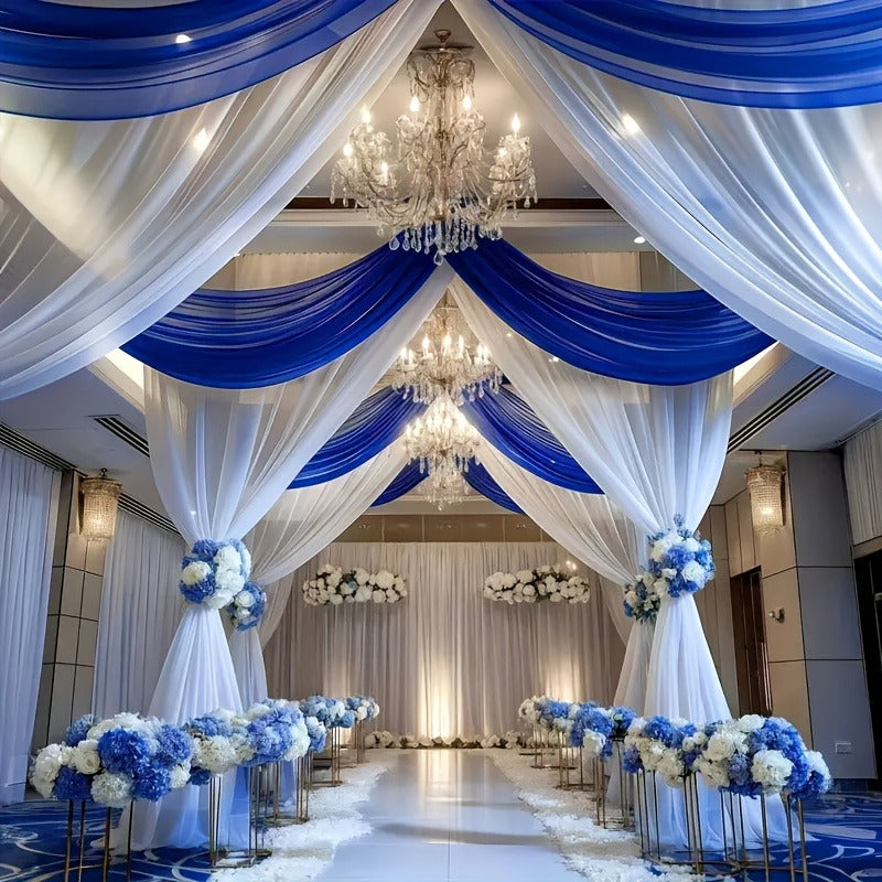 Tulle Mesh Fabric Roll - Polyester Material for Wedding Arch, Table Runners & Event Decor (29.5 inch width)