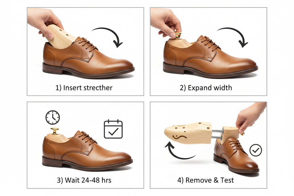 Élargisseur de Chaussures en Bois - Extenseur Ajustable