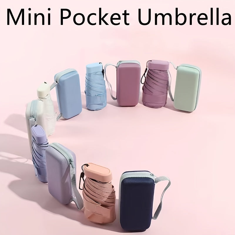 [Portable Umbrella] High-Quality Multi-Color Foldable Mini Pocket Umbrella | Lightweight Portable Travel Umbrella for Christmas, Valentine's Day, Mother's Day, Women's Day, Ramadan, and Birthday Gifts