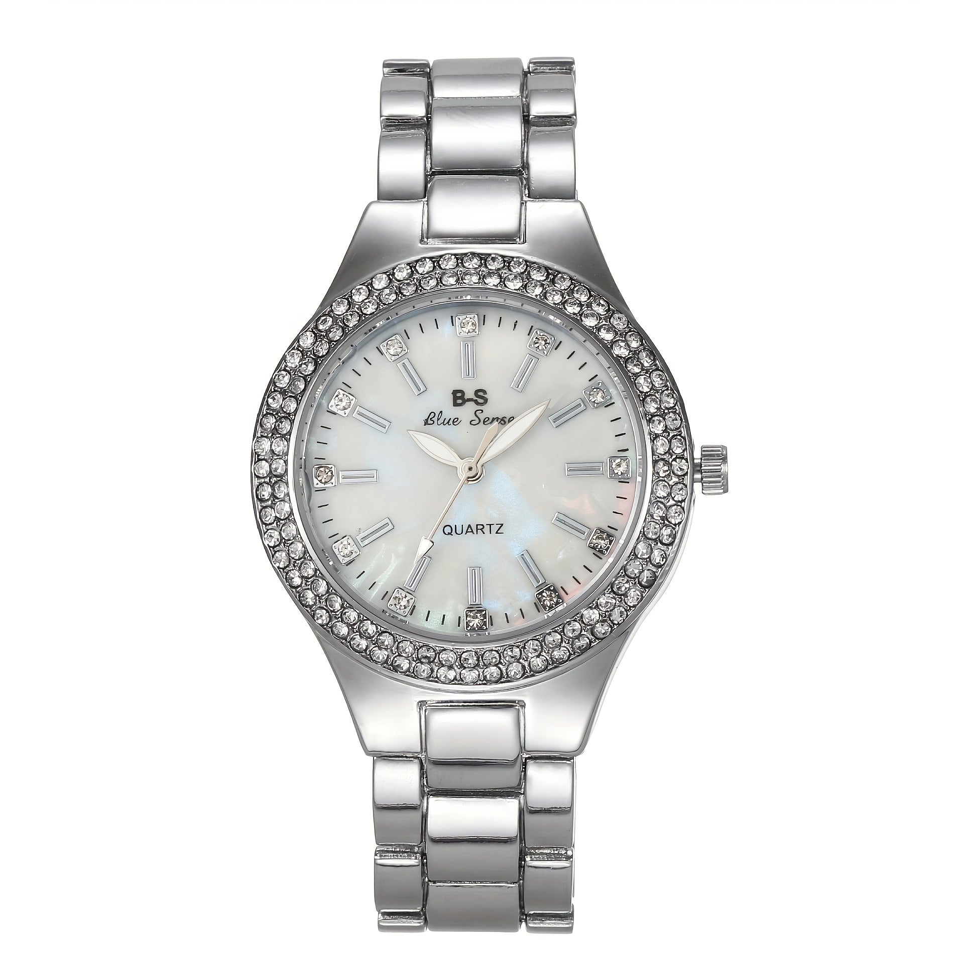 Rhinestone Decor Quartz Watch Casual Analog Party Dress Watch, Gift For Mother's Day Valentine's Day