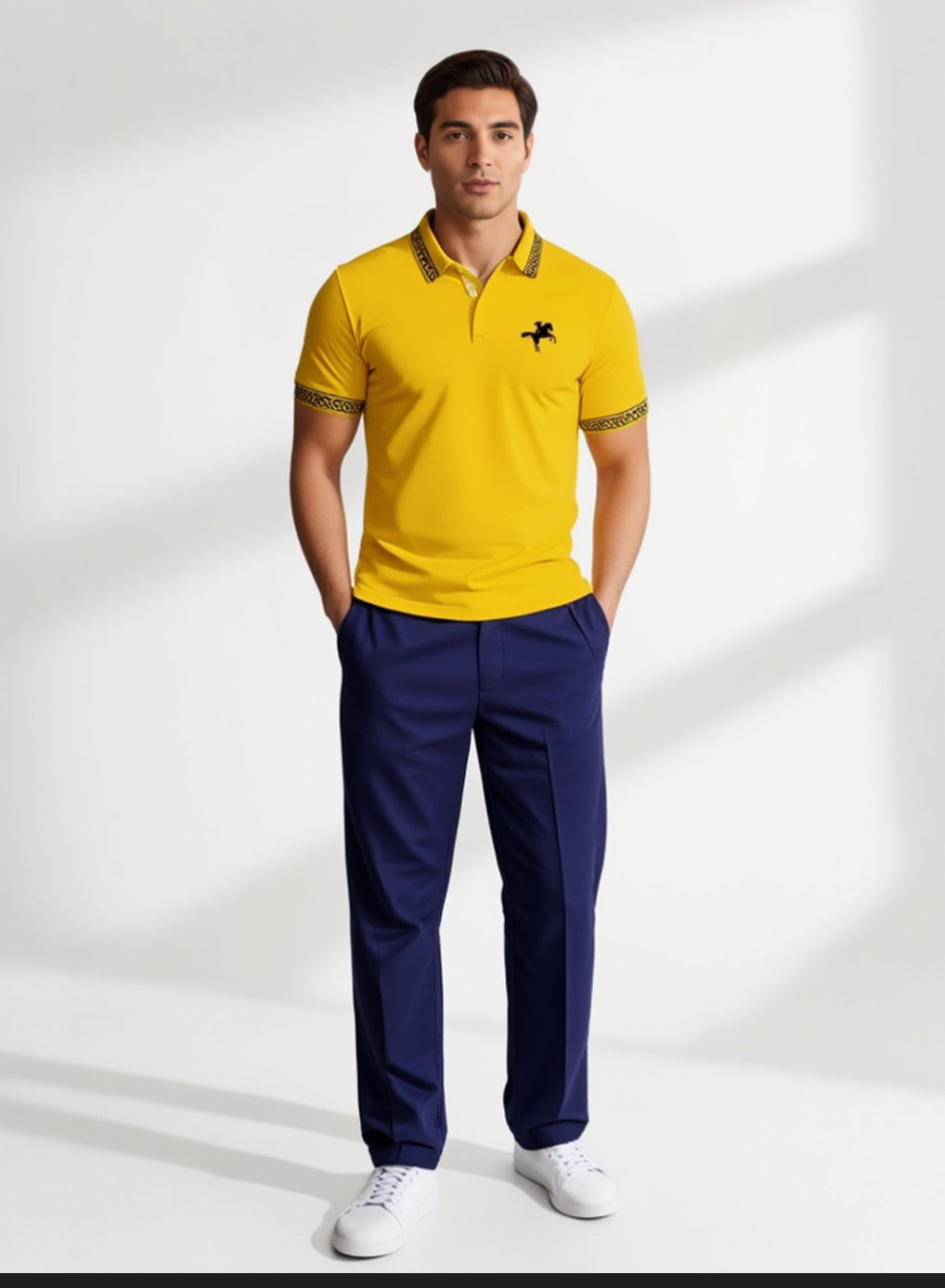 Men's Lemon Yellow Graphic Print T-Shirt | Tayamek Anamera