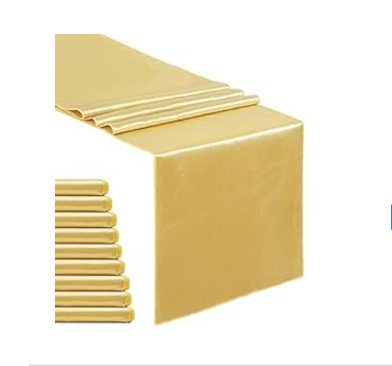Satin Table Runner – 12 x 108 in | Tayamek Anamera Rental