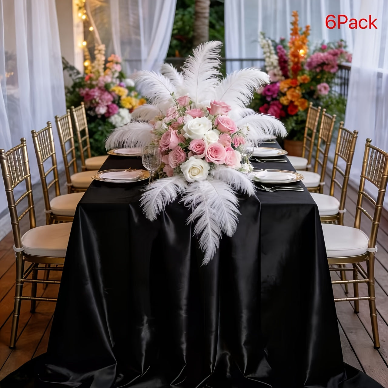 6 Pack Rectangle Tablecloth Wrinkle Free ly Soft Table Cloth, Satin Dining Table Cloths for Dining Room, Indoor and Outdoor Use, 58*102 Inches, Red, Indoor Table Cover, Party Table Decor, Elegant Table, Smooth Texture, Wrinkl