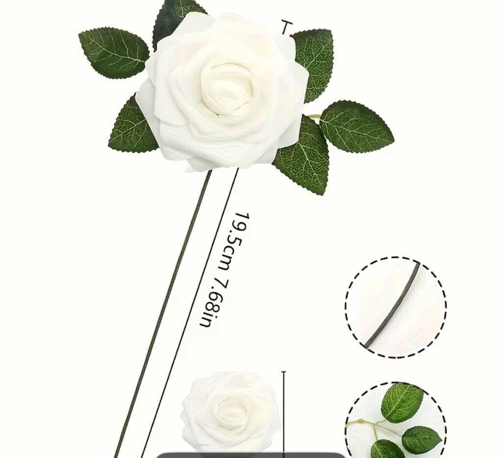 Roses Artificielles avec Tiges | Location Tayamek Anamera