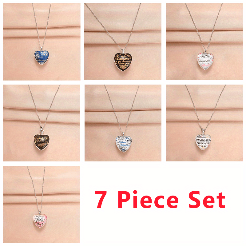 Pink Love Heart Crystal Pendant Necklace Exquisite Butterfly Pattern, Christmas Valentine's Day Banquet Jewelry Holiday Party Gift