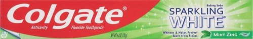 Colgate Sparkling White Toothpaste, Mint Zing, 6 oz