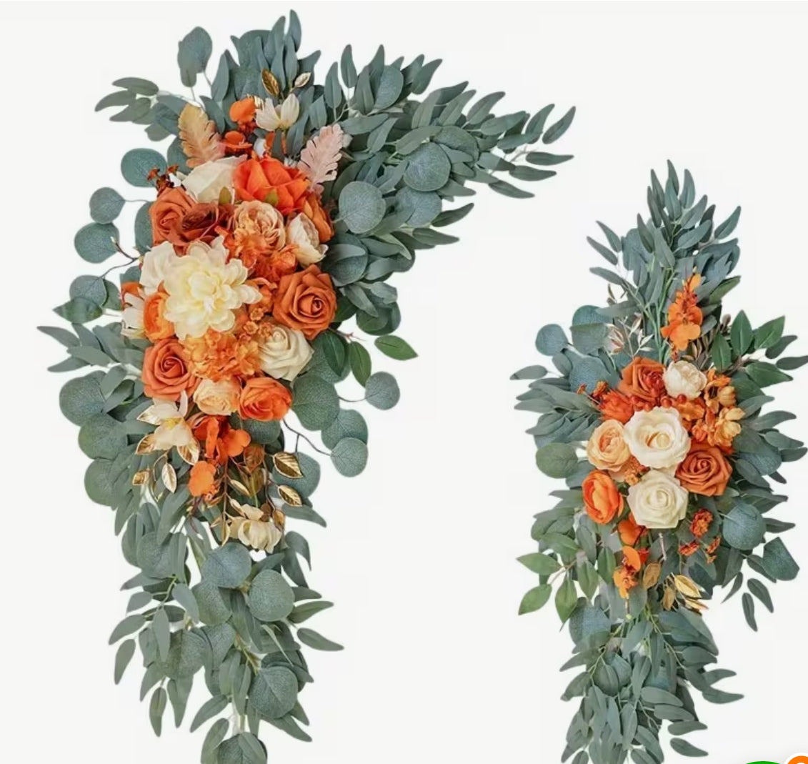 Wedding Arch Floral Decor – 2-Piece Set | Tayamek Anamera Rental