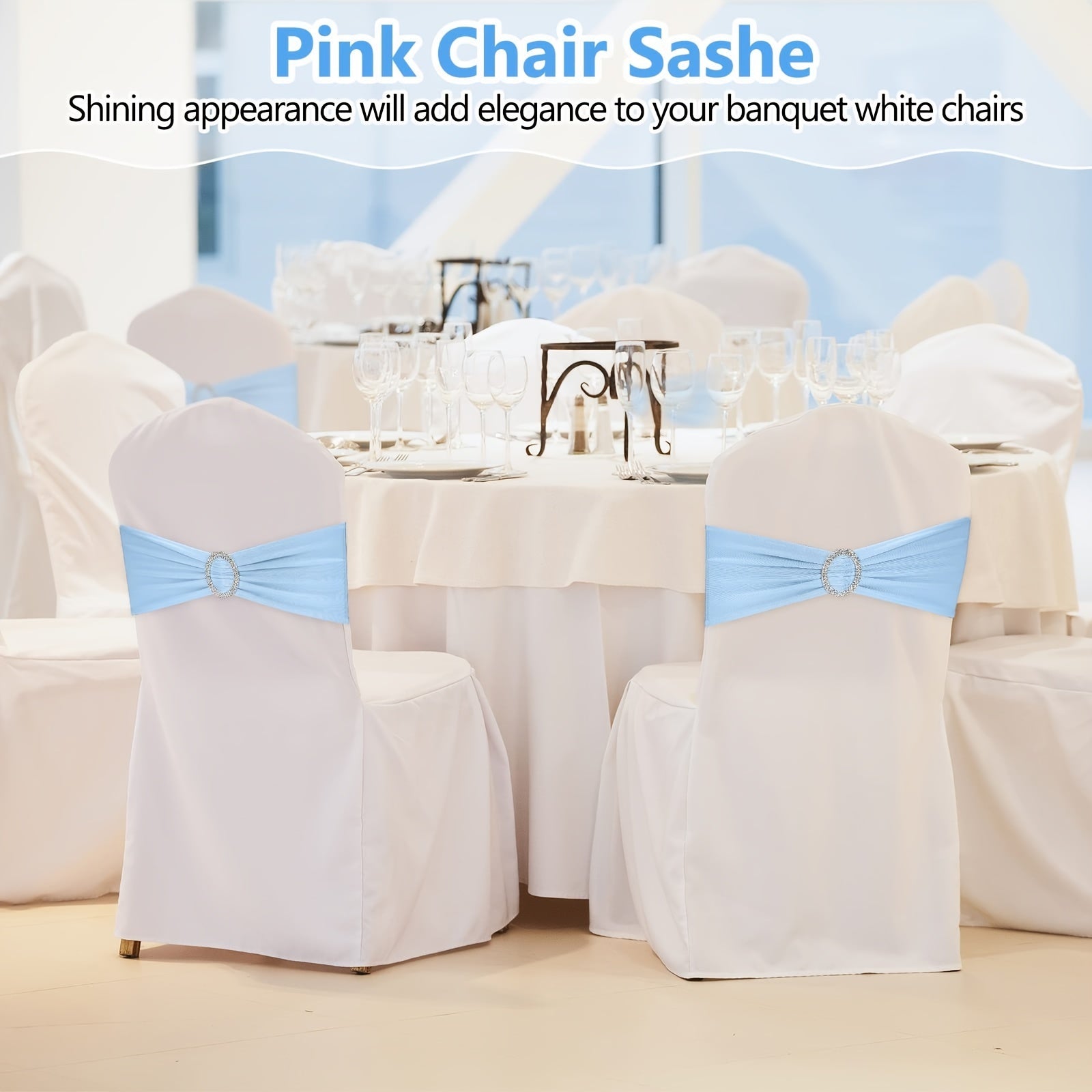 60-Piece Spandex Elastic Chair Sash with Butterfly Knot for Wedding Reception - Universal Stretch Chair Covers with Buckle Slider, Suitable for Banquet, Party, Hotel Event Decorations in Deep Pink, Ideal for Decorating Gradua