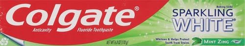 Colgate Sparkling White Toothpaste, Mint Zing, 6 oz