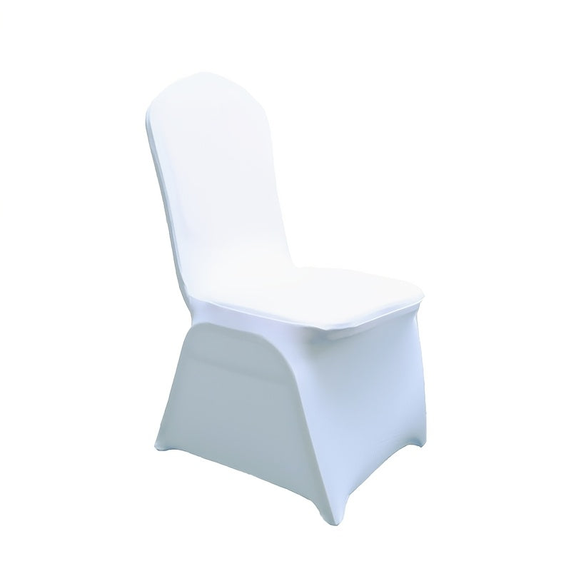 13pcs 25pcs of Elastic Chair Cover Black White Elastic Spandex Banquet Chair Protective Cover Anti-Scratch Anti-Grab Chair Cover Wedding Banquet Party Business Event Chair Decoration Cover