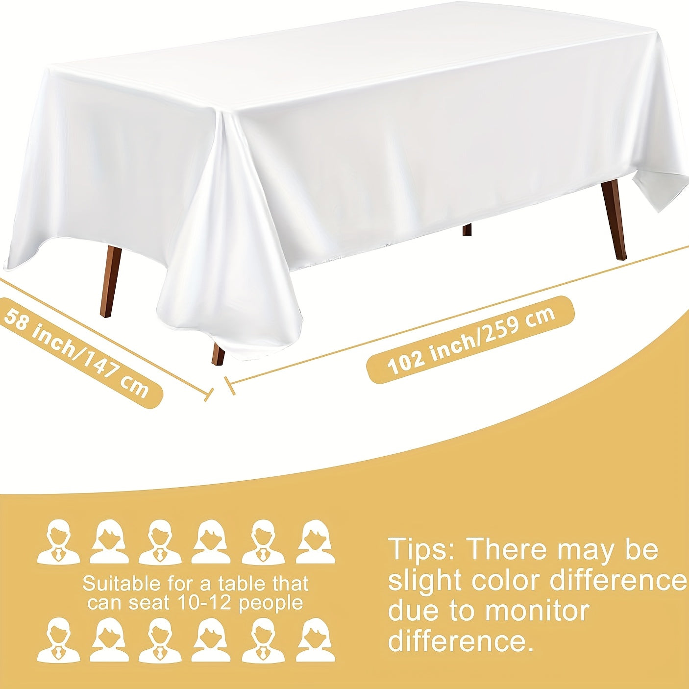 6 Pack Rectangle Tablecloth Wrinkle Free ly Soft Table Cloth, Satin Dining Table Cloths for Dining Room, Indoor and Outdoor Use, 58*102 Inches, Red, Indoor Table Cover, Party Table Decor, Elegant Table, Smooth Texture, Wrinkl