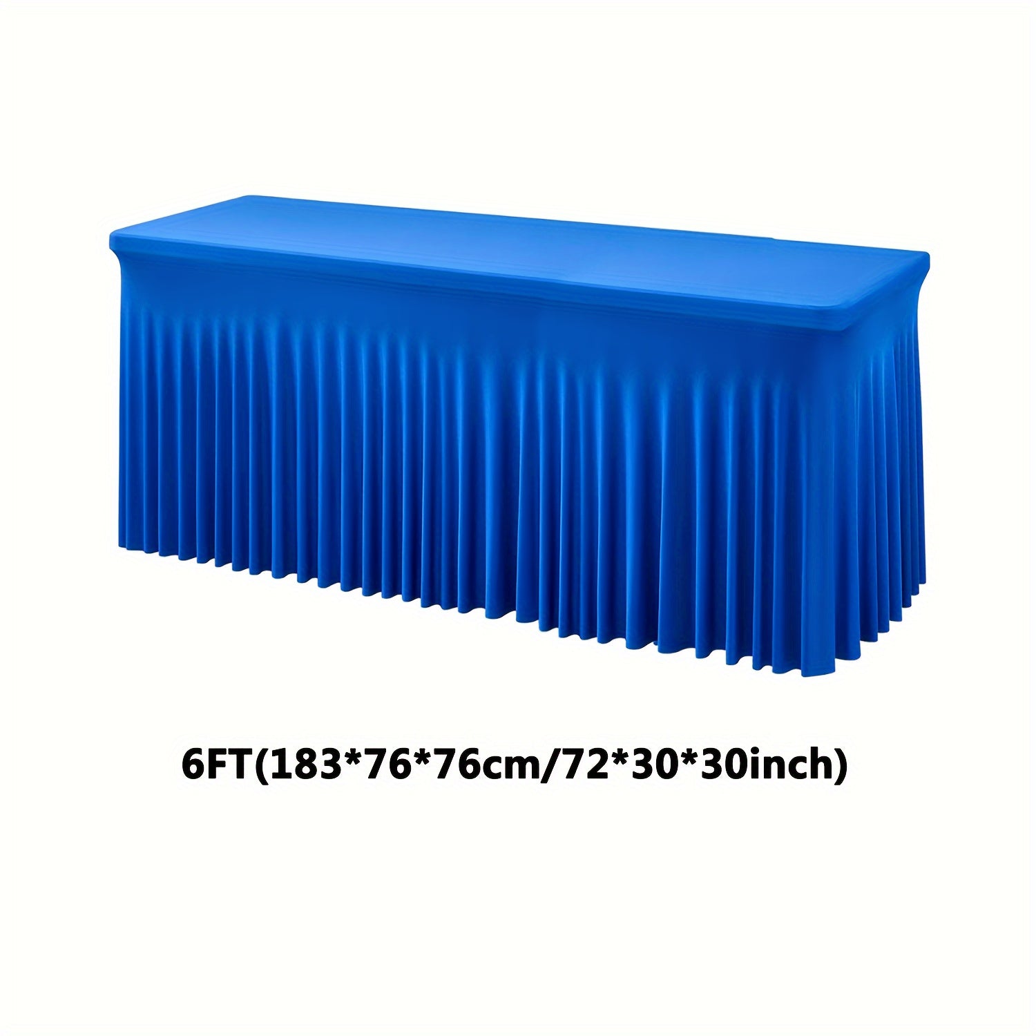 One Piece of Spandex Elastic Tablecloth, Wrinkled Table Cover, Suitable for Parties And Events, Skirted Tablecloth, Banquet Table Cover, Ideal for Weddings, Birthdays, Gatherings, Meetings, Outdoor Events