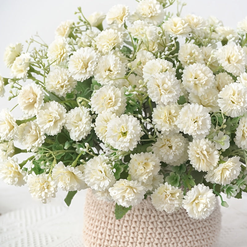 [Artificial Flowers] 1pc 20 Heads Artificial Flowers | Fake Hydrangeas, Wedding Routes fabric Flowers | for Home Furnishings Hotel Decorations Valentine's Day Gifts Mother's Day Gifts Birthday Gifts