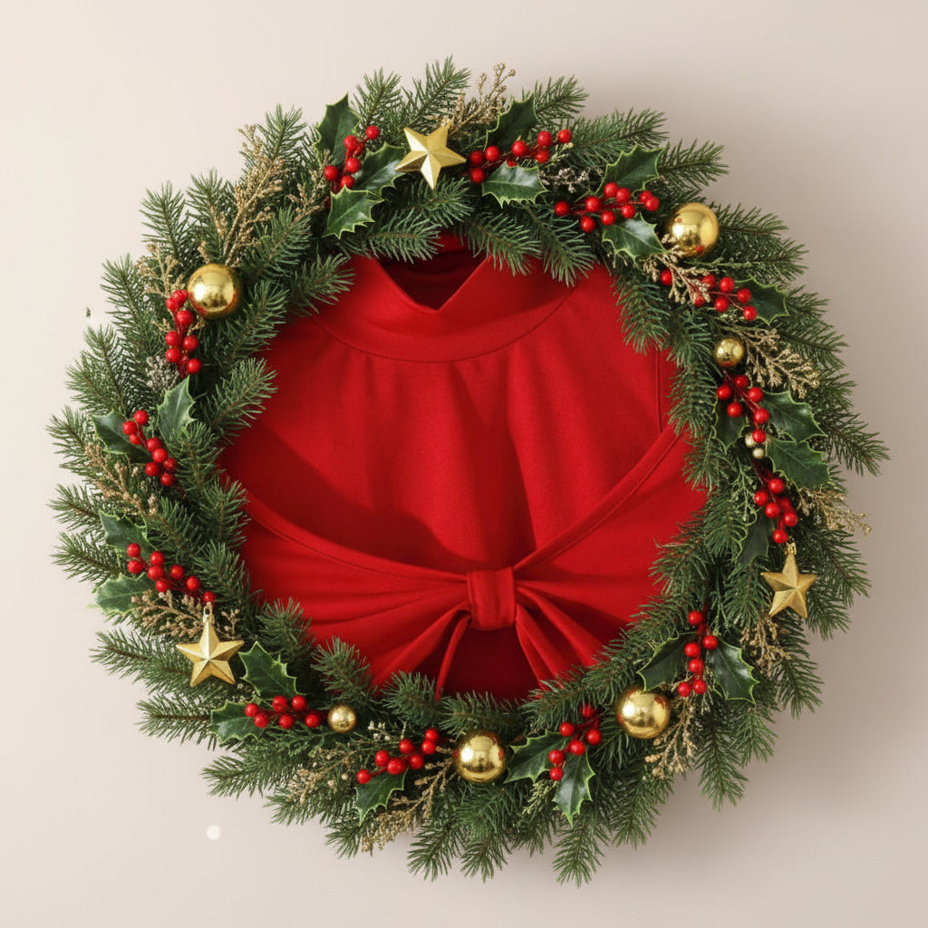 Haut Rouge Festif Épaules Dénudées - XL