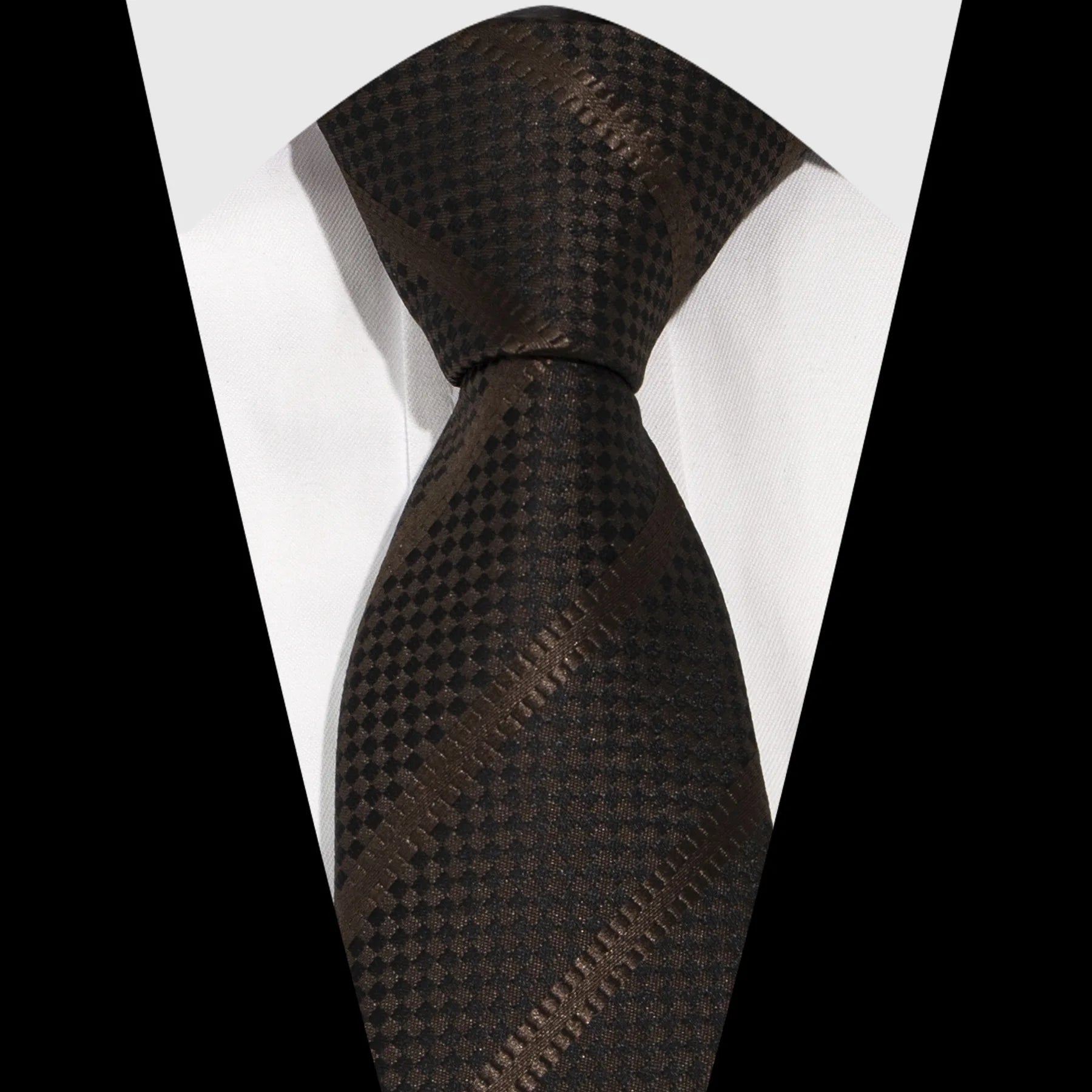 Black Necktie Business Casual Plaid Corbatas for Wedding Party Men Accessories Valentines Gift Students Tie Gifts for Boys