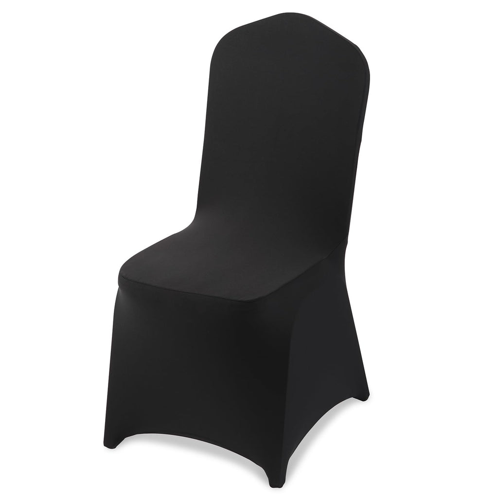 VEVOR 50 Pcs Navy Blue Chair Covers, Polyester Spandex Chair Cover, Stretch Slipcovers for Wedding Party Dining Banquet Flat-Front Chair Covers, Fits Chair Measures up to 20.08 x 17.72 x 37.4 inch