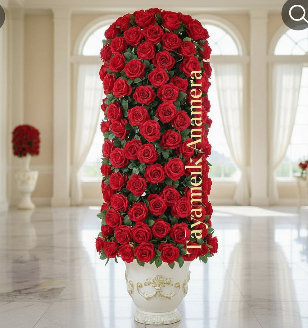 Roses Artificielles avec Tiges | Location Tayamek Anamera