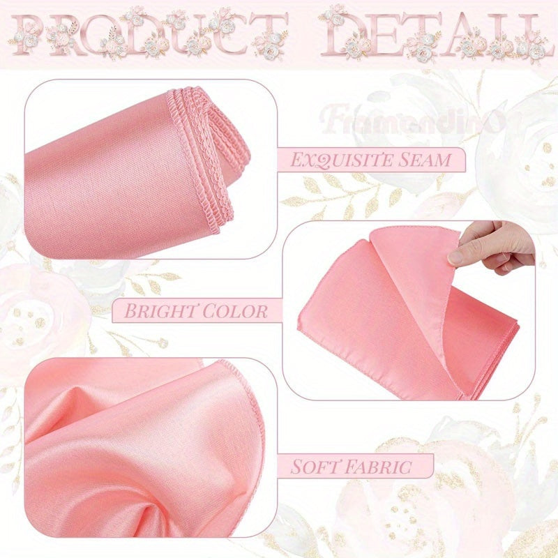 25pcs Elegant Chair Sashes with Bow Tie Polyester 6.69x108.27 Inch Hand Wash Only Contemporary Style All-in-One Design for Wedding Reception Banquet Party Decor Event Decoration Valentine'S Day Birthday Celebration