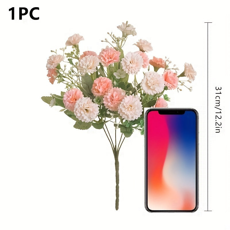 [Artificial Flowers] 1pc 20 Heads Artificial Flowers | Fake Hydrangeas, Wedding Routes fabric Flowers | for Home Furnishings Hotel Decorations Valentine's Day Gifts Mother's Day Gifts Birthday Gifts