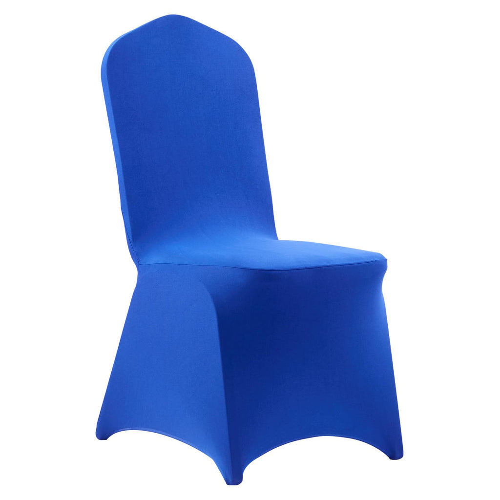 VEVOR 50 Pcs Navy Blue Chair Covers, Polyester Spandex Chair Cover, Stretch Slipcovers for Wedding Party Dining Banquet Flat-Front Chair Covers, Fits Chair Measures up to 20.08 x 17.72 x 37.4 inch