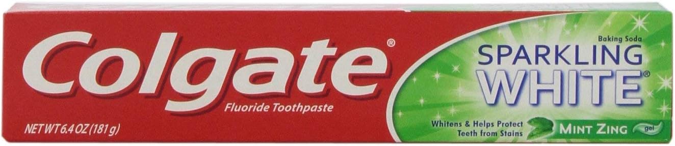 Colgate Sparkling White Toothpaste, Mint Zing, 6 oz