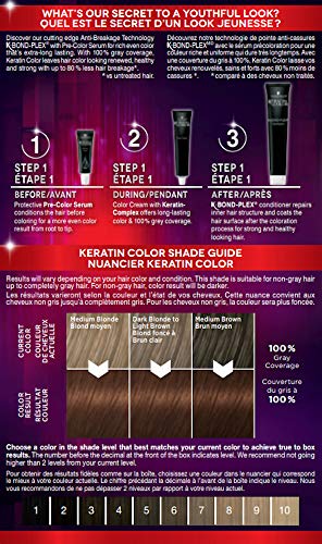 Schwarzkopf Keratin Color Permanent Hair Color, 2.6 Rich Soft Black, 1 Application - Salon Inspired Permanent Hair Dye, for up to 80% Less Breakage vs Untreated Hair and up to 100% Gray Coverage