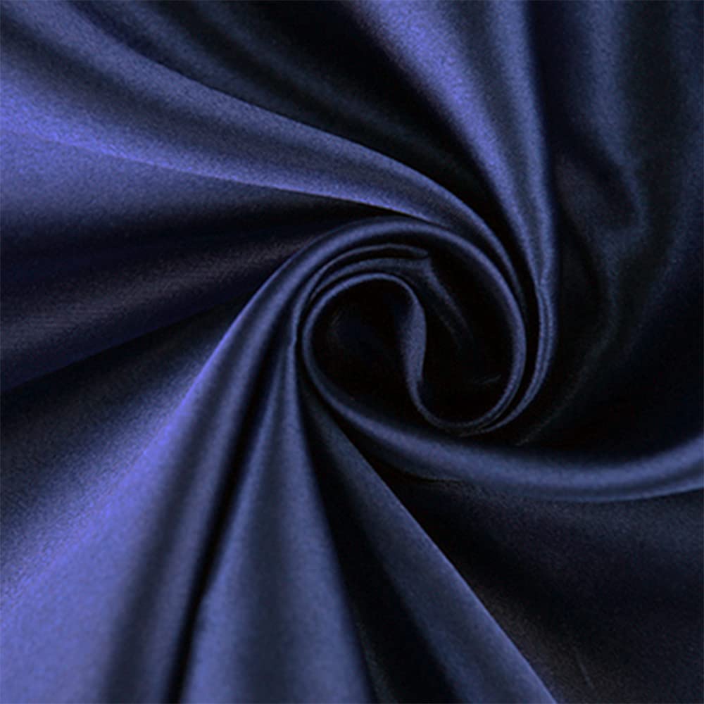 50 Baby Blue Chair Sashes Satin Chair Bows for Wedding Birthday Party Fiesta Decor - 7x108 Inches Ribbons Ties Fitted Banquets Folding Decorations