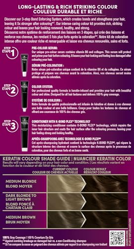Schwarzkopf Keratin Color Permanent Hair Color, 2.6 Rich Soft Black, 1 Application - Salon Inspired Permanent Hair Dye, for up to 80% Less Breakage vs Untreated Hair and up to 100% Gray Coverage