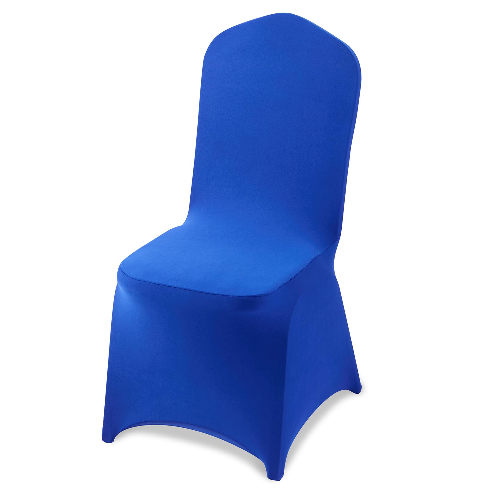 VEVOR 50 Pcs Navy Blue Chair Covers, Polyester Spandex Chair Cover, Stretch Slipcovers for Wedding Party Dining Banquet Flat-Front Chair Covers, Fits Chair Measures up to 20.08 x 17.72 x 37.4 inch