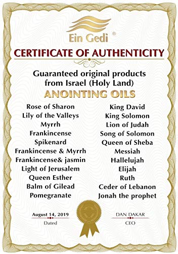 Hyssop Purification Anointing Oil 100 ml - 3.4fl. oz From Holyland Jerusalem (100ml)