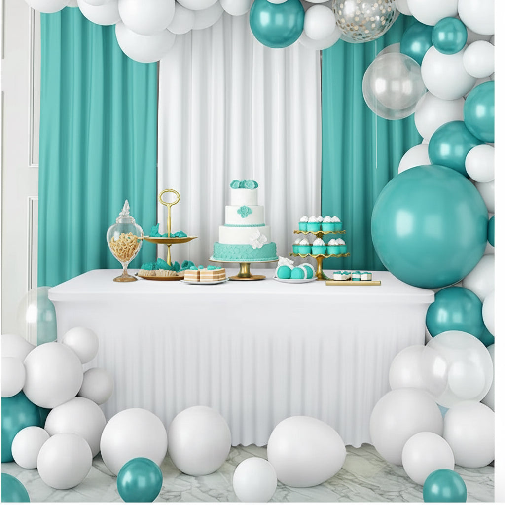 White Table Skirts – 6ft, 2pcs | Tayamek Anamera Rental