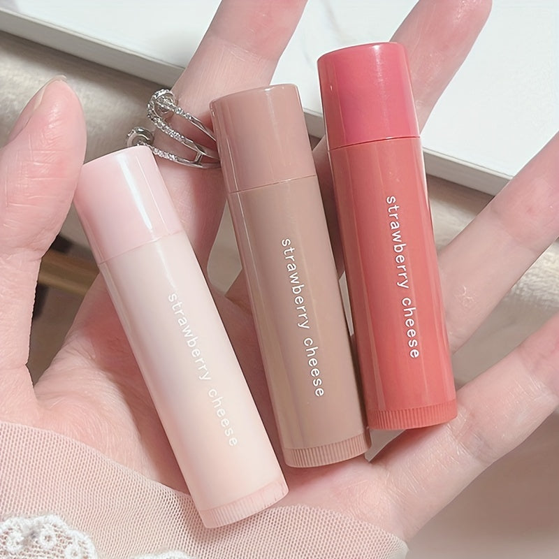3 Color Moisturizing Lip Balm Tinted, Long-lasting Color Lifting Lightening Lip Line Soft Lipstick Valentine's Day Gifts