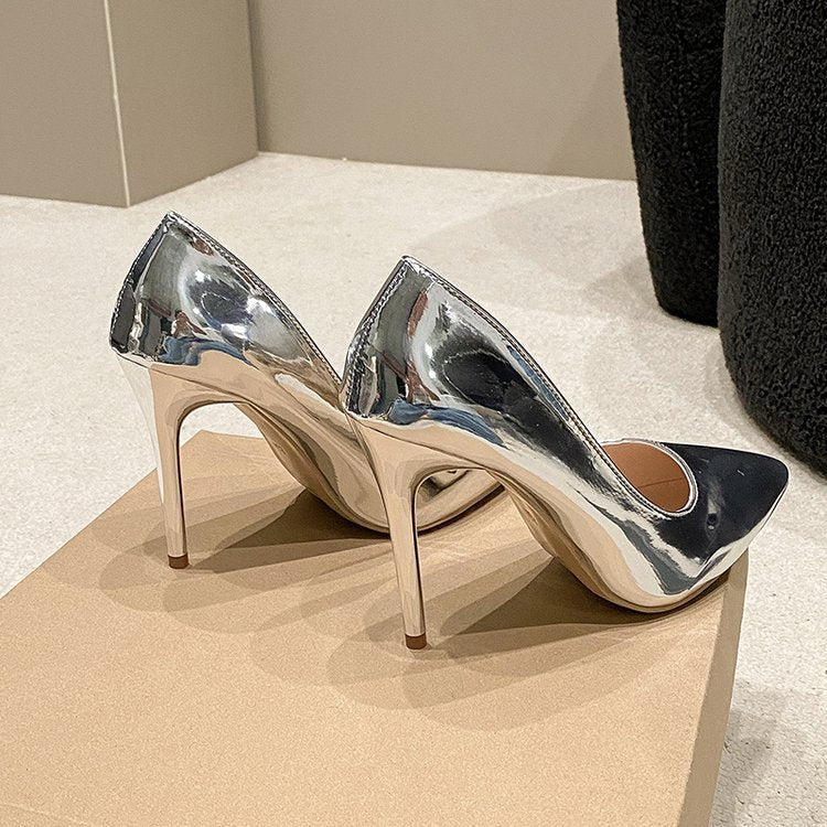 Pointed Slip-on High-grade Stiletto Heel Heel Temperament