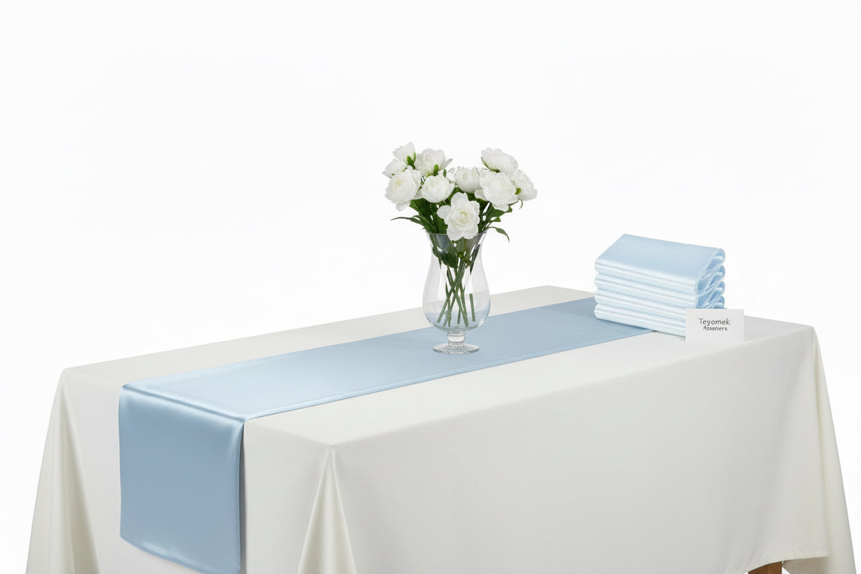 Satin Table Runner – 12 x 108 in | Tayamek Anamera Rental