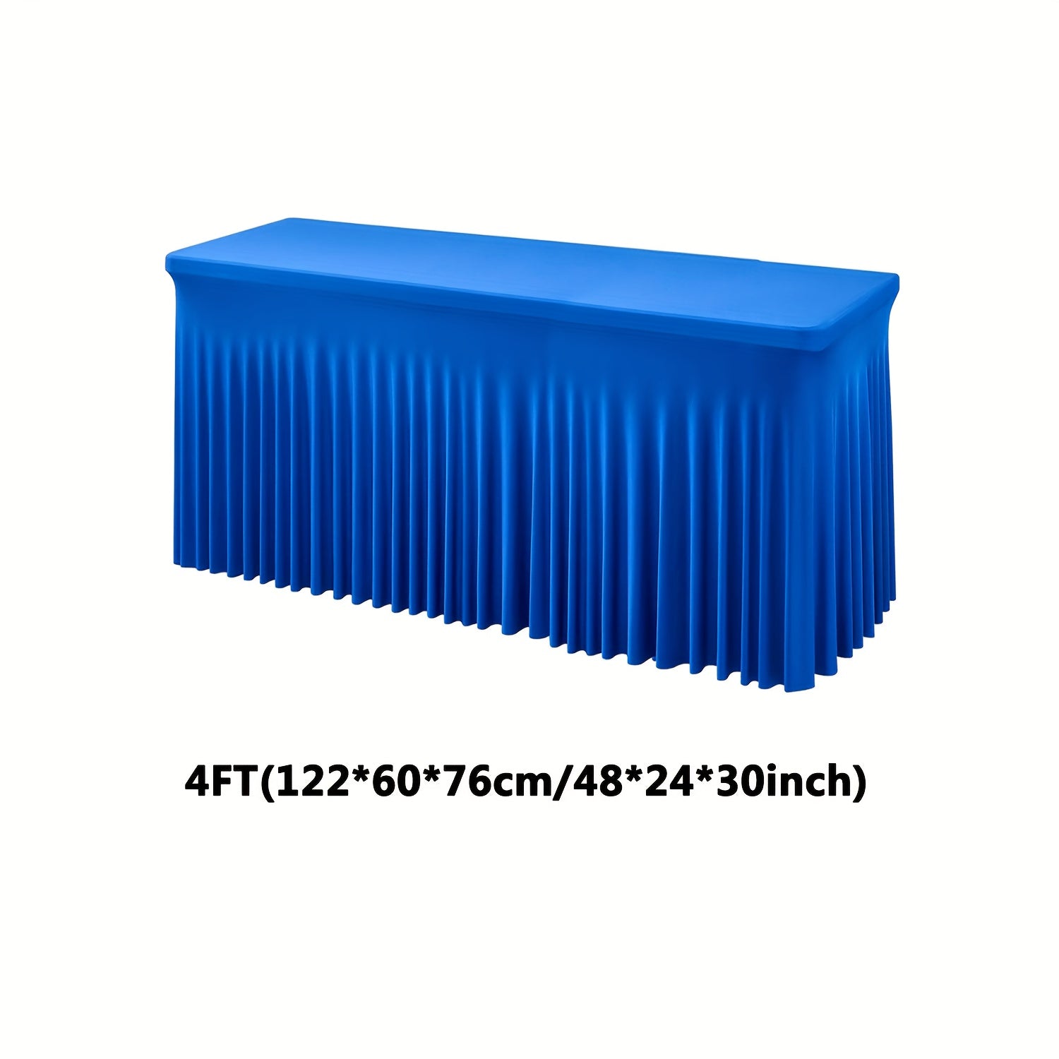 One Piece of Spandex Elastic Tablecloth, Wrinkled Table Cover, Suitable for Parties And Events, Skirted Tablecloth, Banquet Table Cover, Ideal for Weddings, Birthdays, Gatherings, Meetings, Outdoor Events