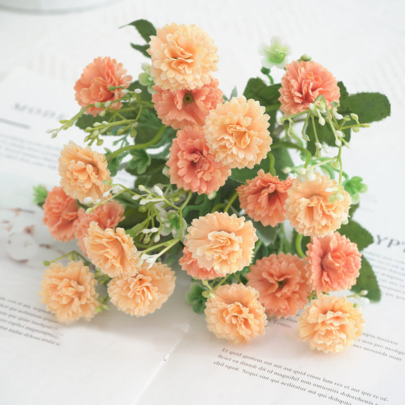 [Artificial Flowers] 1pc 20 Heads Artificial Flowers | Fake Hydrangeas, Wedding Routes fabric Flowers | for Home Furnishings Hotel Decorations Valentine's Day Gifts Mother's Day Gifts Birthday Gifts