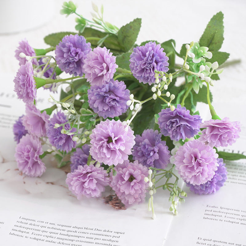 [Artificial Flowers] 1pc 20 Heads Artificial Flowers | Fake Hydrangeas, Wedding Routes fabric Flowers | for Home Furnishings Hotel Decorations Valentine's Day Gifts Mother's Day Gifts Birthday Gifts