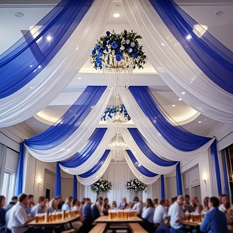 Tulle Mesh Fabric Roll - Polyester Material for Wedding Arch, Table Runners & Event Decor (29.5 inch width)