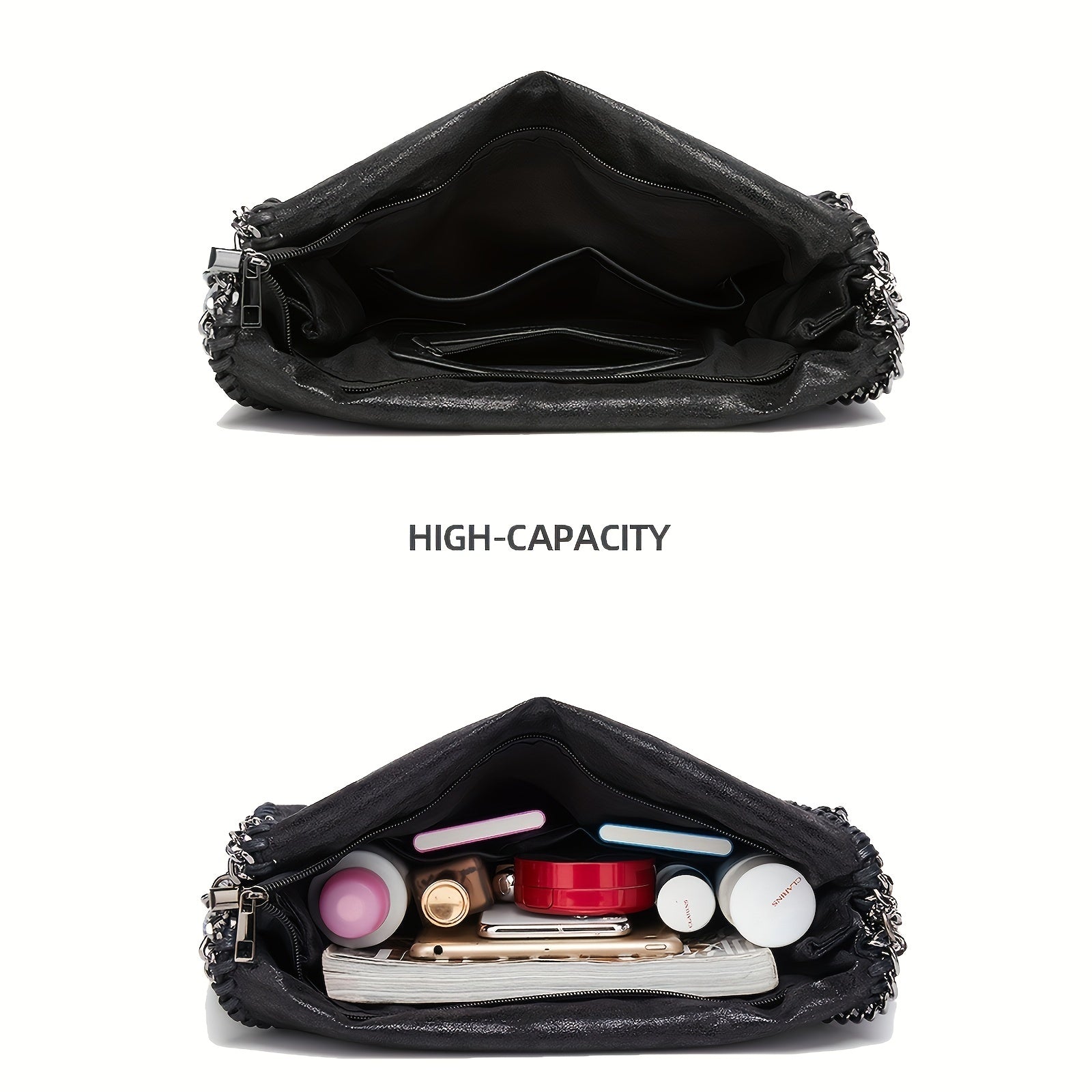 [Soft Faux Leather Chain Bag] Ultra-Soft Faux Leather Women's Handbag - Stylish and Simple Chain Bag with Shoulder Strap - Perfect for Valentine's Day Gift