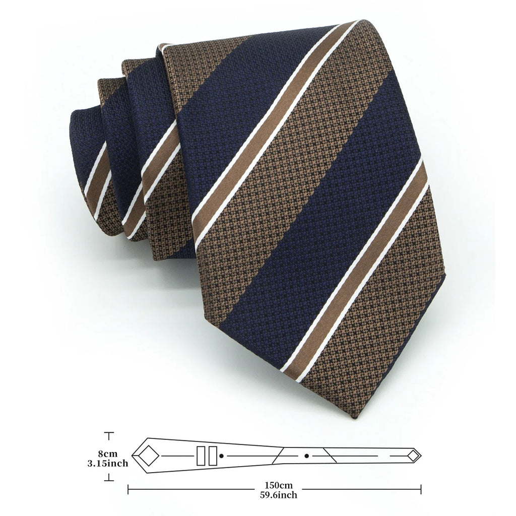 Black Necktie Business Casual Plaid Corbatas for Wedding Party Men Accessories Valentines Gift Students Tie Gifts for Boys