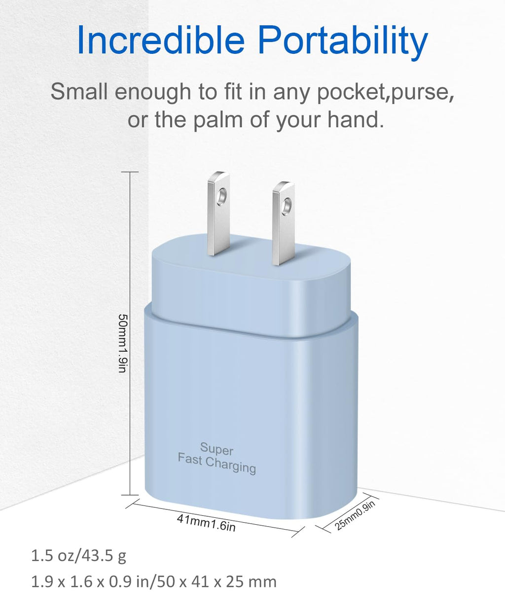 USB C Fast Charger,2 Pack Type C Fast Charger Wall Charger Super Fast Charging Block for Galaxy S24 S23 S22 S21 S20 Ultra S10 S9, Note 20 10 9, with 6ft USB C to Type C Cable 25W Charger Adapter