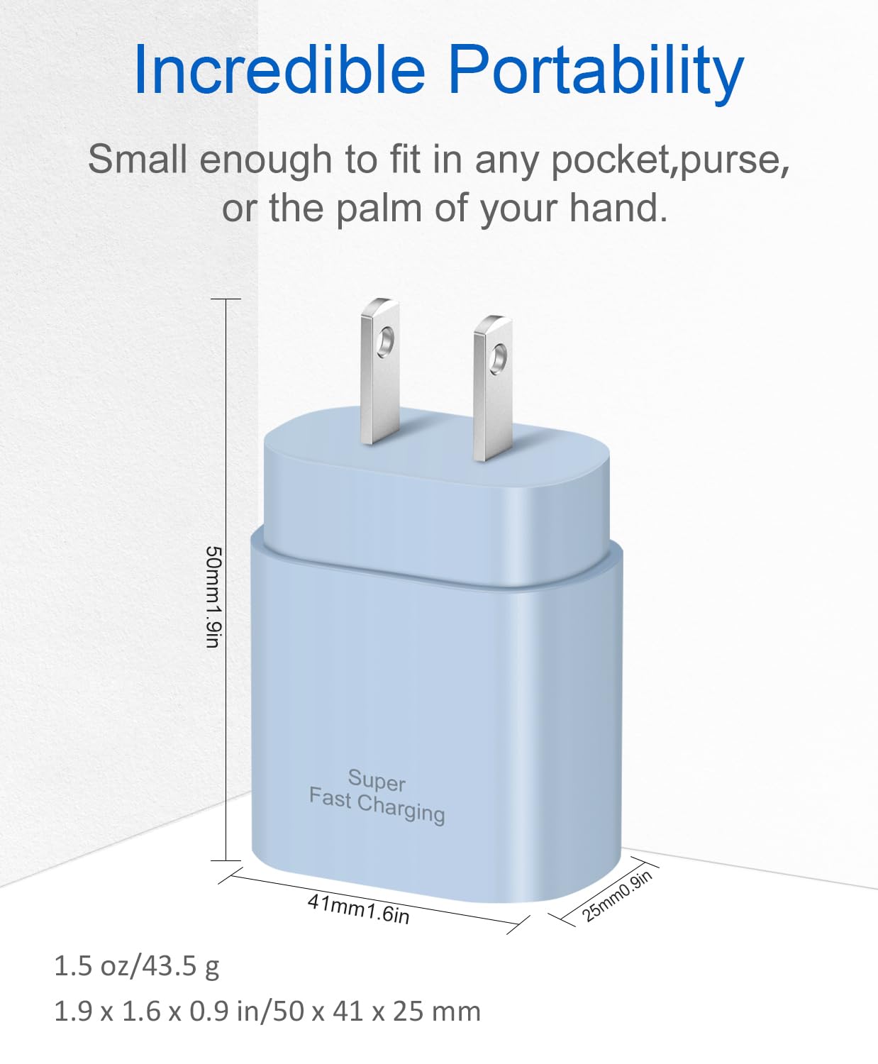 USB C Fast Charger,2 Pack Type C Fast Charger Wall Charger Super Fast Charging Block for Galaxy S24 S23 S22 S21 S20 Ultra S10 S9, Note 20 10 9, with 6ft USB C to Type C Cable 25W Charger Adapter