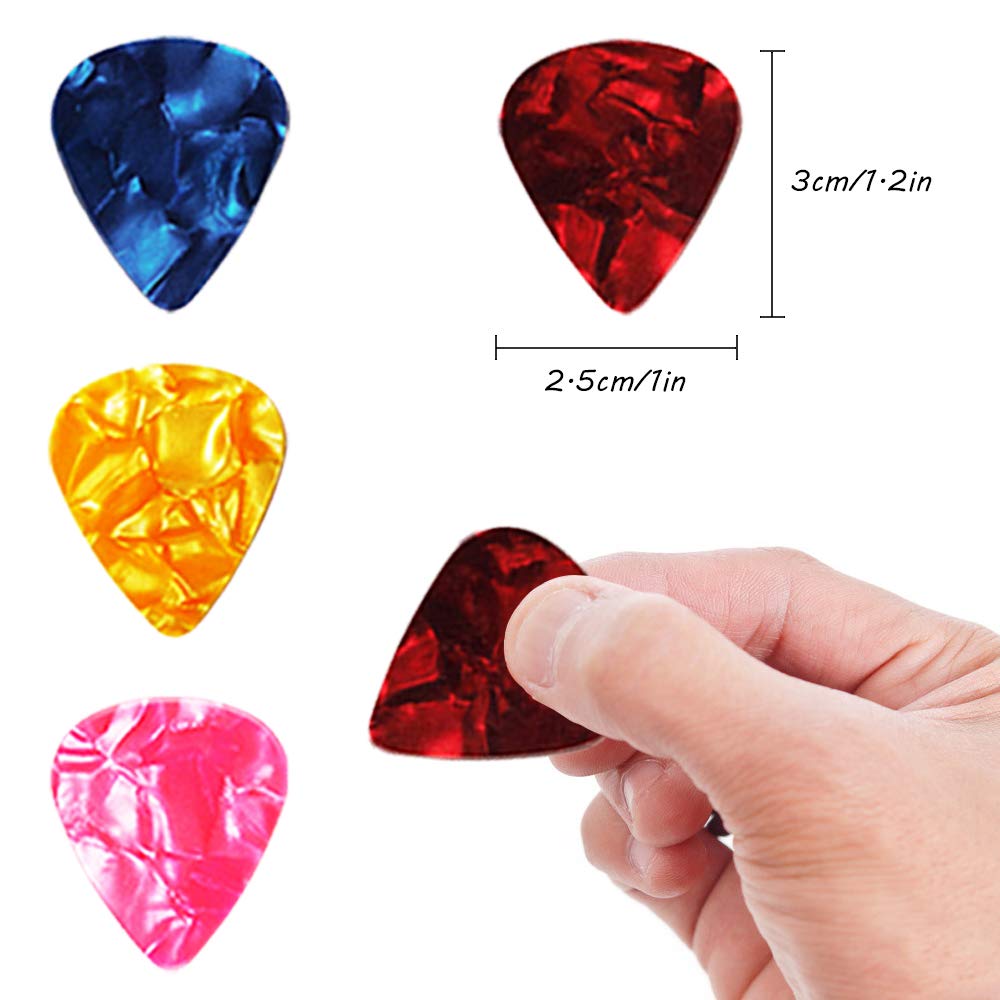 Guitar Strings Acoustic 6 Strings Set of 3,maxin Guitar Strings Pack Replacement Steel String for Acoustic Guitar with Guitar String Winder and Cutter, Bridge Pin Puller 3 in 1,Guitar Picks