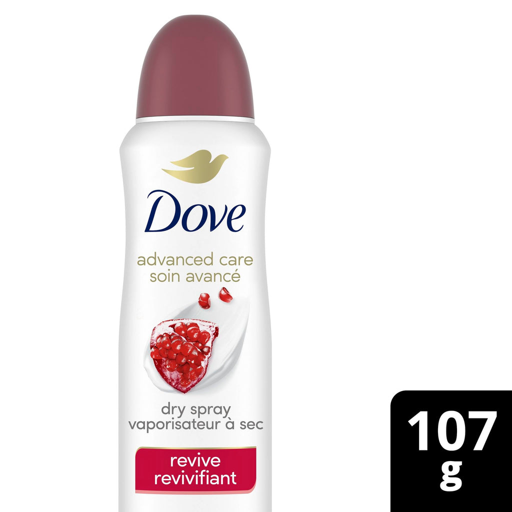 Dove Advanced Care Beauty Finish Dry Spray Antiperspirant Deodorant for Women with ¼ Moisturizers 107 g