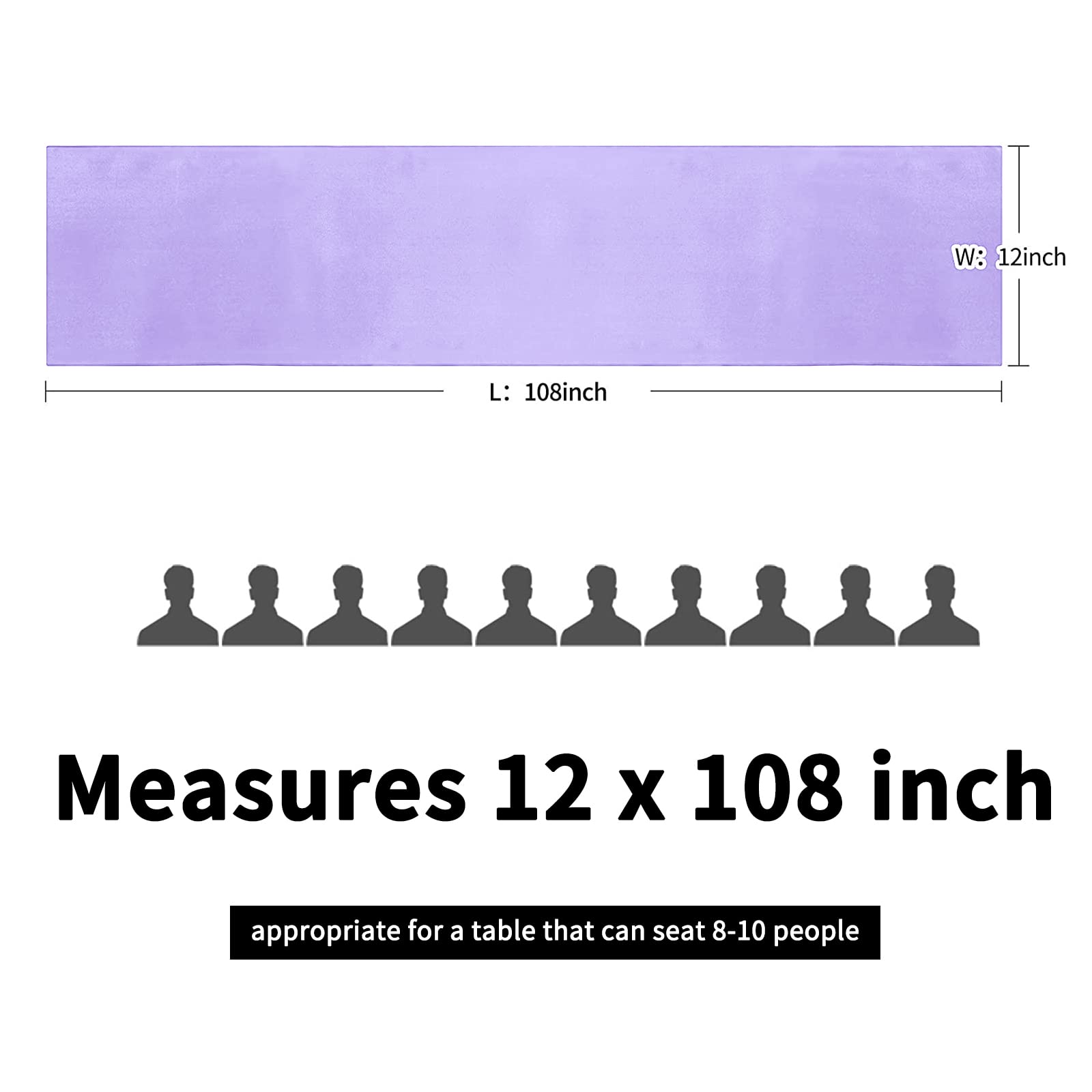 Pesonlook 15 Pack Royal Blue Table Runners 12 x 108 Inch Long for Rectangle Round Tables, Satin Table Runner for Wedding, Birthday Party Banquets Graduation Engagements Decoration
