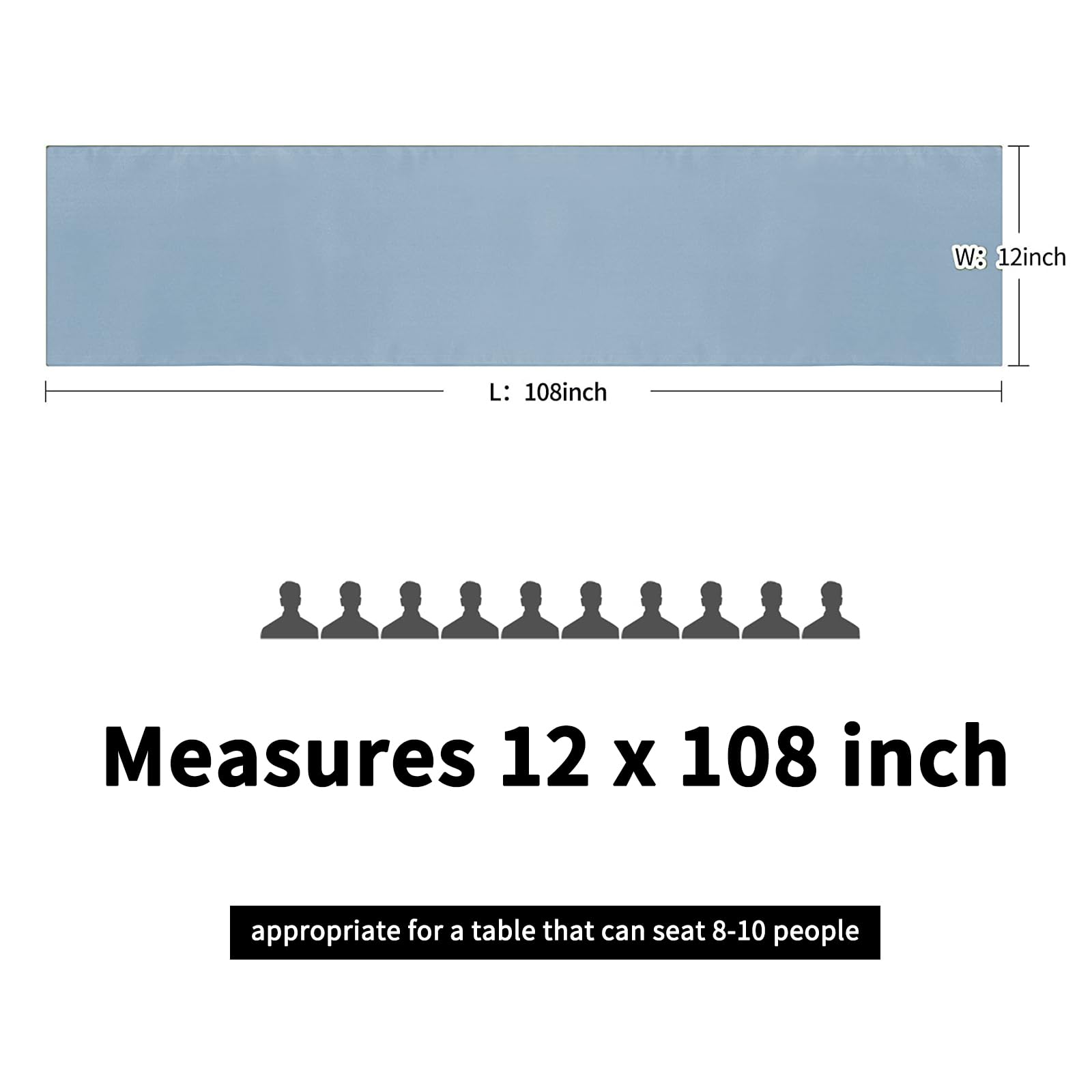 Pesonlook 15 Pack Royal Blue Table Runners 12 x 108 Inch Long for Rectangle Round Tables, Satin Table Runner for Wedding, Birthday Party Banquets Graduation Engagements Decoration